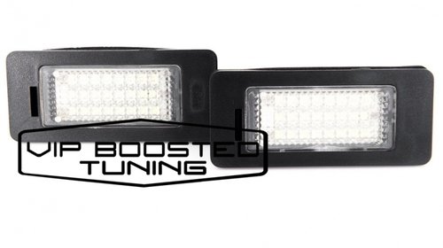 Set 2 lampi numar led canbus dedicate BMW E60