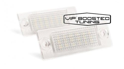 Set 2 lampi numar led canbus dedicate VW Pass