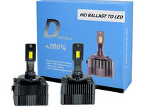 Set 2 Leduri D1S Plug&amp;Play Pentru Far Auto 70W Chip Cree 8400 Lm 12-24V M10-D1S 612582