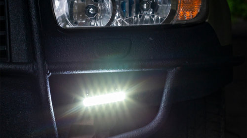 Set 2 proiectoare DRL 12/24V, 5 LED-uri, DRL506HP Amio Cod: 01522