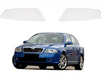 Set 2 sticle faruri pentru Skoda Octavia 2 1Z Non Facelift (2004 - 2008) - HS002