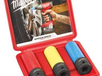 Set 3 Buc Capete Tubulare Milwaukee 4932451568