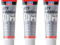 Set 3 Buc Liqui Moly ATF Additive Aditiv Ulei Pentru Cutie De Viteza Automata Si Servodirectie 250ML 5135