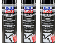 Set 3 Buc Liqui Moly Spray Antifon Protectie Sasiu Pe Baza De Bitum Negru 500ML 6111