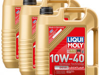 Set 3 Buc Ulei Motor Liqui Moly Leichtlauf Diesel 10W-40 5L 21315