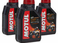 Set 3 Buc Ulei motor Motul 7100 4T 100% Syntetic 10W-40 1L