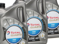 Set 3 Buc Ulei Motor Total Quartz 7000 Energy 10W-40 5L SAN7206