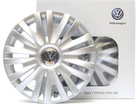 Set 4 Buc Capace Roti Oe Volkswagen Golf 5 2003-2009 15&quot; 5K0071455
