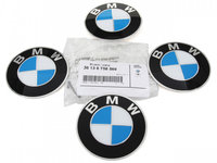 Set 4 Buc Emblema Autocolant Capac Janta Oe Bmw Seria 3 E36 1990-1998 70MM 36136758569