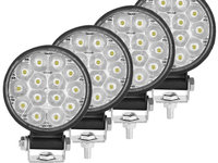 Set 4 Buc Proiector Led 42W 12/24V 6000K PL 042