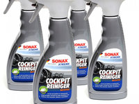 Set 4 Buc Sonax Xtreme Cockpit Cleaner Matt Finish Solutie Curatat Bord Efect Mat 500ML 283241