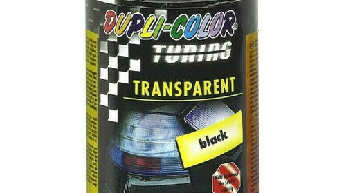 Set 4 Buc Spray Vopsea Dupli-Color Negru Transparent Stopuri Faruri 150ML 430213