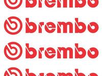 Set 4 Buc Sticker Etrier Brembo Rosu