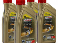 Set 4 Buc Ulei Motor Castrol Power 1 Racing 5W-40 4T 1L 14EAFF