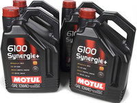 Set 4 Buc Ulei Motor Motul 6100 Synergie+ 10W-40 5L 108647