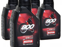 Set 4 Buc Ulei motor Motul 800 2T Factory Line Off Road Ester Core 1L 104038