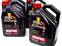 Set 4 Buc Ulei Motor Motul 8100 Eco-Nergy 5W-30 5L 102898