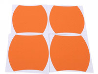 Set 4 bucati protectie zgarieturi manere usa din autocolant carbon 3D Orange AVX-PROT18