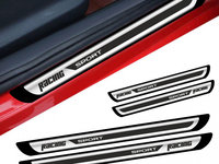 Set 4 bucati Protectii Praguri din autocolant Crom - Racing Sport AVX-PRRS1