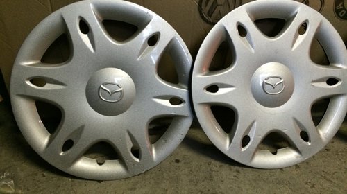 Set 4 Capace roti Mazda 14 " + 4 inele metal