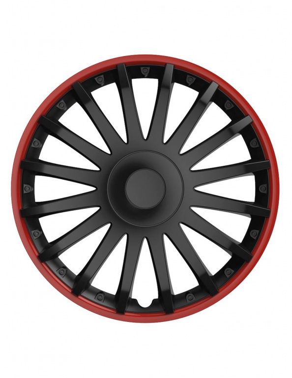 Set 4 capace roti model CRISTAL 15" - RED &am
