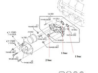Set 4 Garnituri/Oringuri suport filtru/termoflot pentru Mazda 3 ,6 , CX7