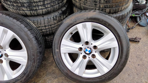 Set 4 Jante aliaj originale style 222 16'' R16 7JX16 ET44 BMW seria 1 E88 + anvelope 205/55RF16 stare buna