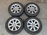 SET 4 JANTE ALIAJ R16 / 16x6.5JJ ET48 CU ANVELOPE M+S SUBARU FORESTER SH 4x4 FAB. 2008 - 2013 ⭐⭐⭐⭐⭐