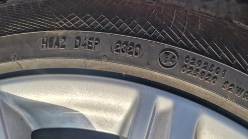 Set 4 jante + pneuri M+S 245/45/R19 originale Audi A6 4G an 2017.