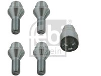 Set 4 piulite antifurt cu cheie speciala pentru Nissan Micra Note