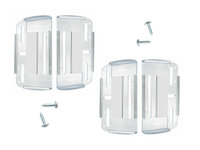 Set 4 suporti numar inmatriculare SLIM TRANSPARENT