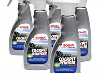 Set 5 Buc Sonax Xtreme Cockpit Cleaner Matt Finish Solutie Curatat Bord Efect Mat 500ML 283241