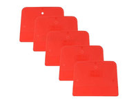 Set 5 buc. spaclu din plastic COLAD flexibile, spatule rosii 120 x 90 mm