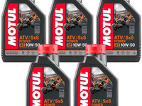 Set 5 Buc Ulei Motor Atv Motul ATV / SXS Power 4T 10W-50 1L 105900