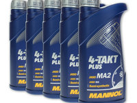 Set 5 Buc Ulei Motor Mannol 4T 4-Takt Plus 1L MN7202-1