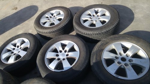 Set 5 jante aliaj cu anvelope mitsubishi l200