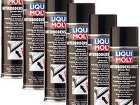 Set 6 Buc Liqui Moly Spray Antifon Protectie Sasiu Pe Baza De Bitum Negru 500ML 6111