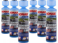 Set 6 Buc Sonax Xtreme Detergent Pentru Geamuri 1:100 Nano Pro Geam Liber 250ML 271141