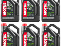 Set 6 Buc Ulei Motor Atv Motul 4T ATV-UTV Expert 10W-40 MA 4L 105939