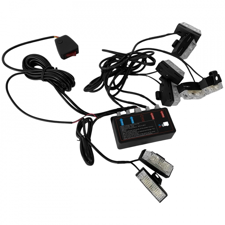 Set 8 Buc Lumini De Zi Led Alb Mini Proi