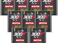 Set 9 Buc Ulei Motor Motul 300V Power Ester Core® Technology Car Racing Motor Oil 0W-40 2L 110857