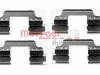 Set accesorii placute frana 109-1648 METZGER pentru Dacia Logan Renault Modus Dacia Duster Nissan March Nissan Micra Renault Clio Bmw Seria 1 Renault Euro