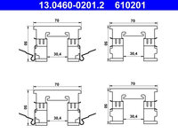 Set accesorii, placute frana ATE 13.0460-0201.2