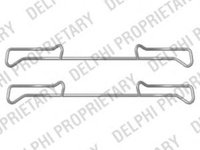 Set accesorii, placute frana AUDI A1 Sportback (8XA, 8XF, 8XK) (2011 - 2020) DELPHI LX0436