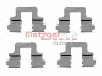 Set accesorii, placute frana AUDI A4 (8E2, B6), AUDI A4 Avant (8E5, B6), VW TOURAN (1T1, 1T2) - METZGER 109-1606