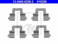 Set accesorii, placute frana AUDI A4 Cabriolet (8H7, B6, 8HE, B7) (2002 - 2009) ATE 13.0460-0259.2 piesa NOUA