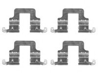 Set accesorii, placute frana AUDI A5 (8T3), AUDI A4 limuzina (8K2, B8), AUDI A4 Avant (8K5, B8) - HELLA PAGID 8DZ 355 204-851