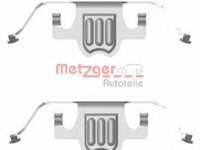 Set accesorii, placute frana BMW 5 limuzina (E60), BMW 5 Touring (E61), BMW 6 (E63) - METZGER 109-1695