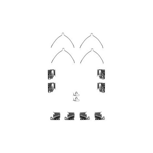 Set accesorii placute frana Delphi LX0265, parte m