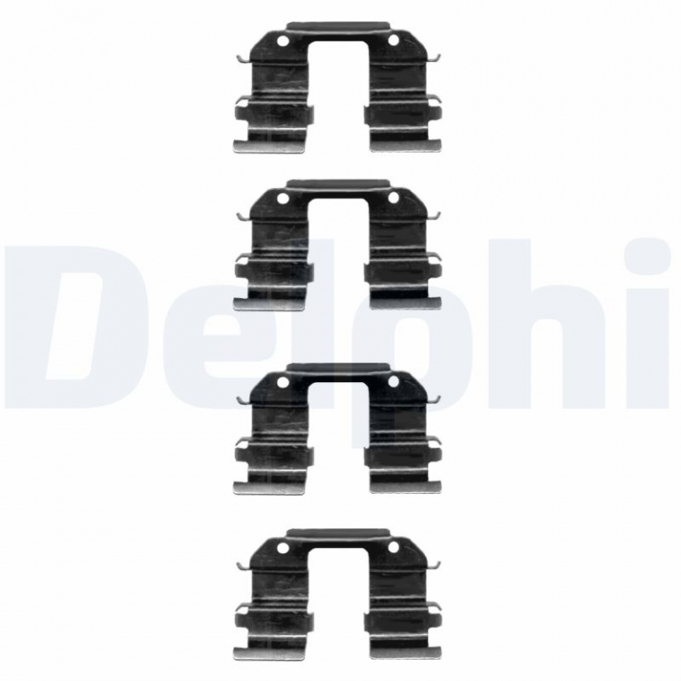 Set accesorii, placute frana DELPHI LX0372 model CHEVROLET MATIZ (M200, M250) 2005 2006 2007 2008 2009 2010 2011 2012 2013 2014 2015